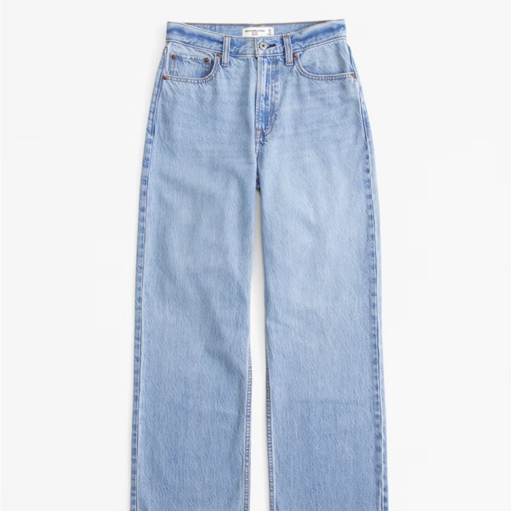 Abercrombie Loose High Rise blue jeans
